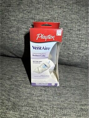 Playtex VentAire Advanced Baby Bottle 6 Oz 0-3M+ Slow Flow BPA Free NEW